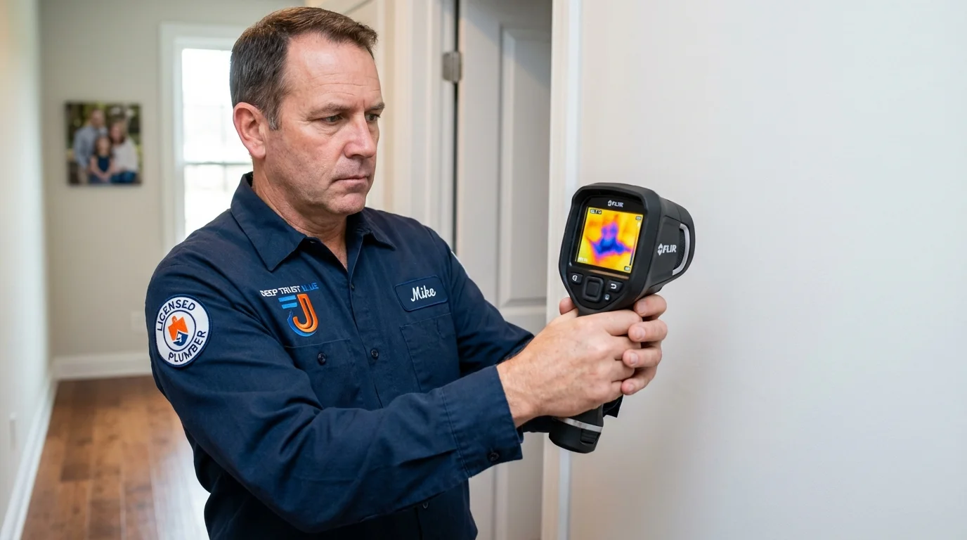 Thermal imaging leak detection by Johns Plumbing LLC in Burgaw